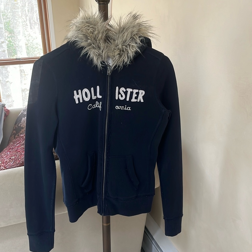 Hollister fleece lined zip up